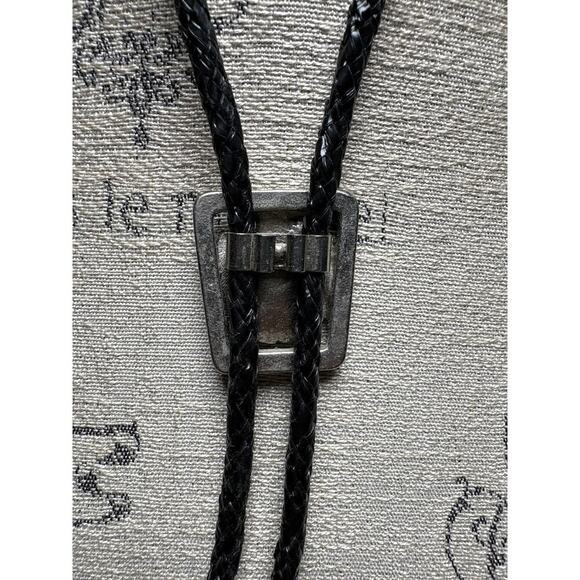 Turquoise Enamel Western Bolo Tie – Festival Ready Unisex Slide - Picture 2 of 2